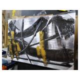 Yihui Arts Canvas Wall Art Decor Hand Painted Black and White Abstract Painting Large Art Pictures Modern Artwork for Living Room Bedroom Office Decor (24x36IN)