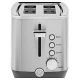 GE - 2-Slice Toaster - Stainless Steel