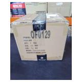 Adeco Small Fabric Ottoman - Light Grey