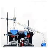 Home Distiller Distilling to Making Your Own Essential Oil, Moonshine, Alcohol Distiller Chemistry Lab Glassware Kit,Glass Distilling,Distillation Apparatus 22pcs Kit, 500 ML