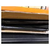 Table Mate II Folding Tables - Portable TV Tray Table for Eating & Work with Cup Holder - Black