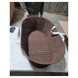 Badger Basket Wicker-Look Baby Moses Basket in Espresso