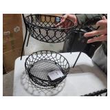 (2 Baskets) Mikasa Loop Lattice rectangular 2 Tier Basket