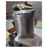 simplehuman Brushed Stainless Steel 48 Liter Fingerprint Proof Touch Bar Dual Recycler Trash Can