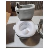 Summer Infant My Size Potty, White - Realistic Potty Training Toilet Looks and Feels Like an Adult Toilet - Easy to Empty and Clean