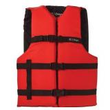 Absolute Outdoor Onyx Adult Universal General Purpose Vest, Type III, Red
