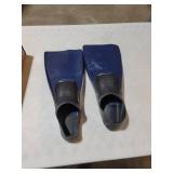 FINIS Long Floating Fin in Black/Navy, Size XXL