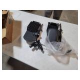 Invacare Wheelchair Elevating Legrests, Composite Footplates, Padded Calf Pads, 1 Pair, T94HCP,Black