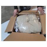 Best Pet Supplies Coral Fleece Tent for Pets, Tan - Large