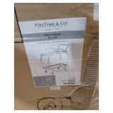 FirsTime & Co. Silver Mirrored Odessa Bar Cart, American Designed, 27.5 x 14 x 33 inches (70241)