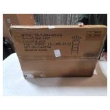 Flash Furniture Crown Back Black Metal Barstool with Black Vinyl Swivel Seat