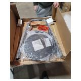 Flash Furniture Crown Back Black Metal Barstool with Black Vinyl Swivel Seat