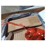 Flash Furniture Crown Back Black Metal Barstool with Black Vinyl Swivel Seat