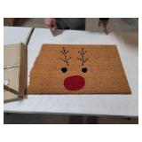 Rudolph 17" x 24" Coir/Vinyl Doormat Bedding