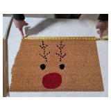 Rudolph 17" x 24" Coir/Vinyl Doormat Bedding