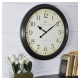 FirsTime & Co. Avery Whisper Wall Clock, American Crafted, Oil Rubbed Bronze, 20 x 2 x 20 in, (50002)