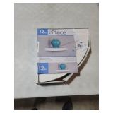 InPlace Shelving 12" W x 12" D x 2" H Floating Corner Wood Wall Shelf, White