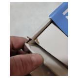 InPlace Shelving 12" W x 12" D x 2" H Floating Corner Wood Wall Shelf, White