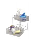 Mind Reader 2 Tier Metal Mesh Storage Baskets Organizer, Home, Office, Kitchen, Bathroom