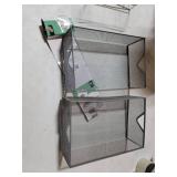 Mind Reader 2 Tier Metal Mesh Storage Baskets Organizer, Home, Office, Kitchen, Bathroom