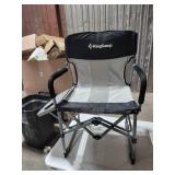 2-KingCamp Heavy Duty Camping Directors Chair Folding Oversized Portable Camping Chair with Side Table Mesh Back for Outdoor Tailgating Sports Backpacking Fishing Beach Trip Picnic Lawn