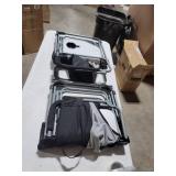 2-KingCamp Heavy Duty Camping Directors Chair Folding Oversized Portable Camping Chair with Side Table Mesh Back for Outdoor Tailgating Sports Backpacking Fishing Beach Trip Picnic Lawn