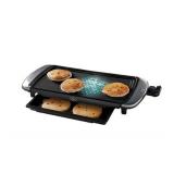 Oster - Oster DiamondForce 10-Inch x 20-Inch Nonstick Electric Griddle with Warming Tray - Black