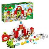 LEGO DUPLO Town Barn, Tractor & Farm Animal Care 10952 Playset with People Figures and Cute Pony, Pig, Dog, Sheep, Cow, Calf, Rooster and Chicken Toys; Great Learning Toy, New 2021 (97 Pieces)