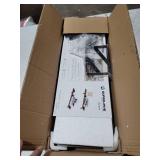 SUPERJARE Wall Mounted Floating Shelves, Set of 2, Display Ledge, Storage Rack for Room/ Kitchen /Office - Walnut