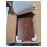 SUPERJARE Wall Mounted Floating Shelves, Set of 2, Display Ledge, Storage Rack for Room/ Kitchen /Office - Walnut