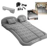 Nifusu SUV Air Mattress Camping Beds, Inflatable Thickened Car Mattress Backseat with Two Pillow and Electric Air Pump, Double-Sided Portable Sleeping Pad for Home, Outdoor and Trave