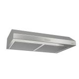 Broan - Glacier 36" Convertible Range Hood - Stainless steel