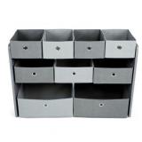 Humble Crew Toy Storage Organizer with 9 Storage Bins