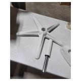 Flash Furniture High Back White Mesh Ergonomic Swivel Office Chair with White Frame and Flip-up Arms