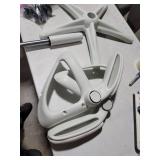 Flash Furniture High Back White Mesh Ergonomic Swivel Office Chair with White Frame and Flip-up Arms