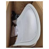 Flash Furniture High Back White Mesh Ergonomic Swivel Office Chair with White Frame and Flip-up Arms