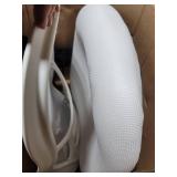 Flash Furniture High Back White Mesh Ergonomic Swivel Office Chair with White Frame and Flip-up Arms