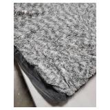 FurHaven Pet Dog Bed Deluxe Orthopedic Faux Fur & Suede L-Shaped Chaise Couch Pet Bed for Dogs & Cats, Stone Gray, Jumbo