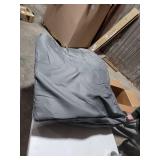 FurHaven Pet Dog Bed Deluxe Orthopedic Faux Fur & Suede L-Shaped Chaise Couch Pet Bed for Dogs & Cats, Stone Gray, Jumbo