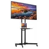 Yaheetech Black Floor Mount t.v