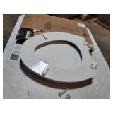 BEMIS 1600E4 000 Ashland Toilet Seat with Slow Close, Never Loosens and Provide the Perfect Fit, ELONGATED, Enameled Wood, White