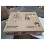 Outdoor Wood Patio Chevron Rocking Chair - Brown