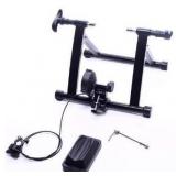 BalanceFrom Bike Trainer Stand Steel Bicycle Exercise Magnetic Stand with Front Wheel Riser Block, Black