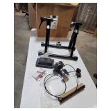 BalanceFrom Bike Trainer Stand Steel Bicycle Exercise Magnetic Stand with Front Wheel Riser Block, Black