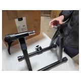 BalanceFrom Bike Trainer Stand Steel Bicycle Exercise Magnetic Stand with Front Wheel Riser Block, Black