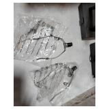 2 Black Lamp with Linen Shades14"