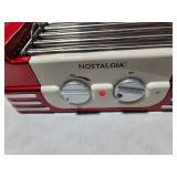 Nostalgia - HDR8RR Hot Dog Roller and Bun Warmer, 8 Hot Dog and 6 Bun Capacity - Retro Red