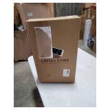 Lavish Home Full Spectrum Sunlight Task Floor Lamp with Adjustable Gooseneck, Dark Wood Grain