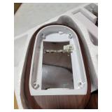 Lavish Home Full Spectrum Sunlight Task Floor Lamp with Adjustable Gooseneck, Dark Wood Grain