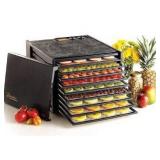 Excalibur Food Dehydrator 9-Tray Electric with 26-hour Timer, Automatic Shut Off and Temperature Settings for Faster and Efficient Drying, Black